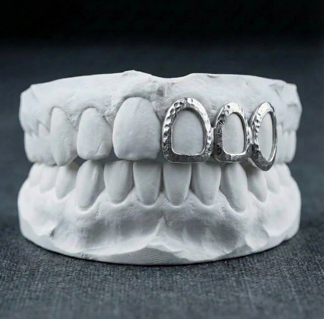 Grillz Dent avec Texture Sur Mesure