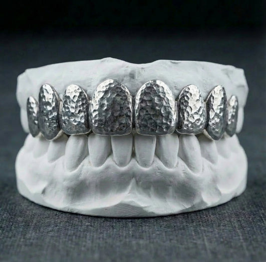 Grillz Texturé Complet 16 Dents sur Mesure