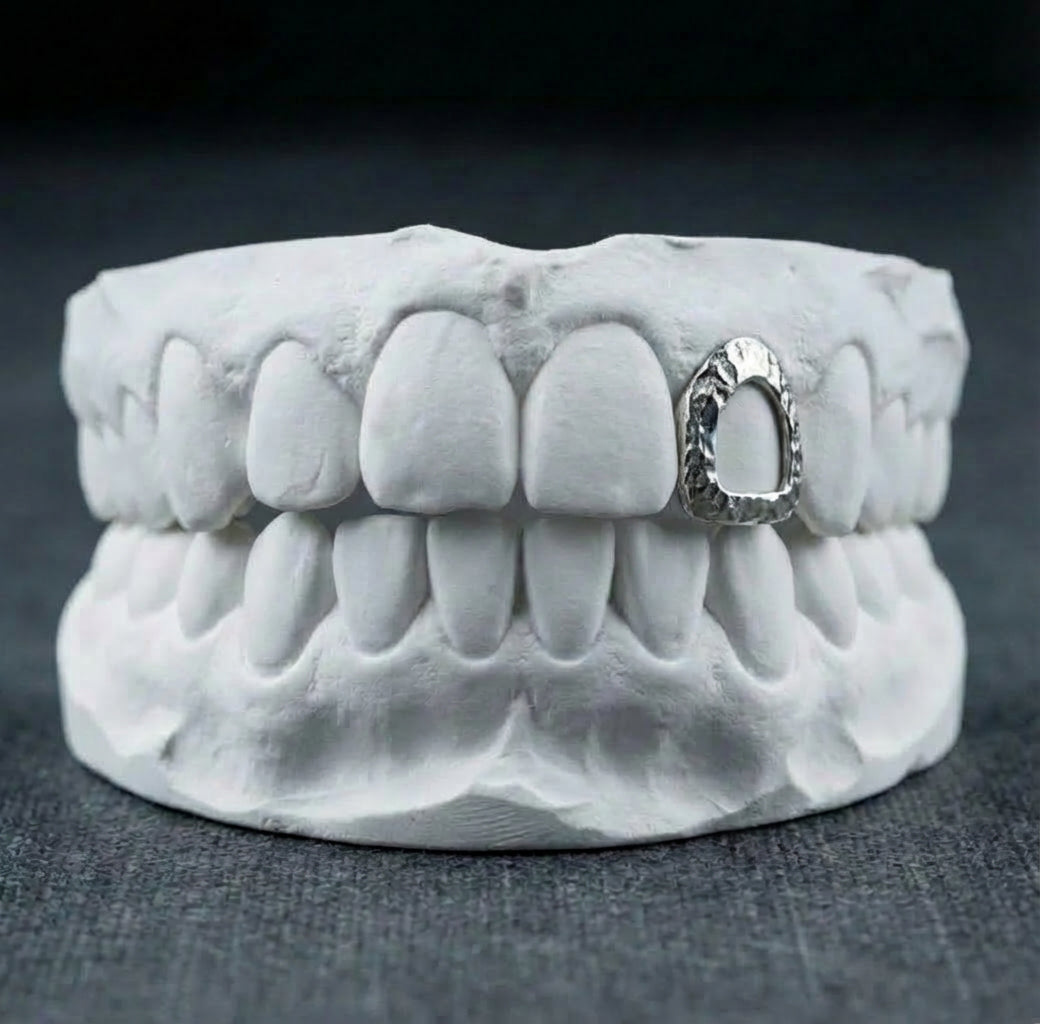 Grillz Dent avec Texture Sur Mesure