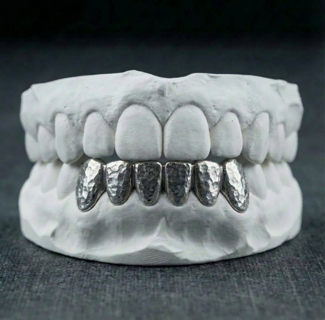 Grillz Texturé Complet 12 Dents sur Mesure