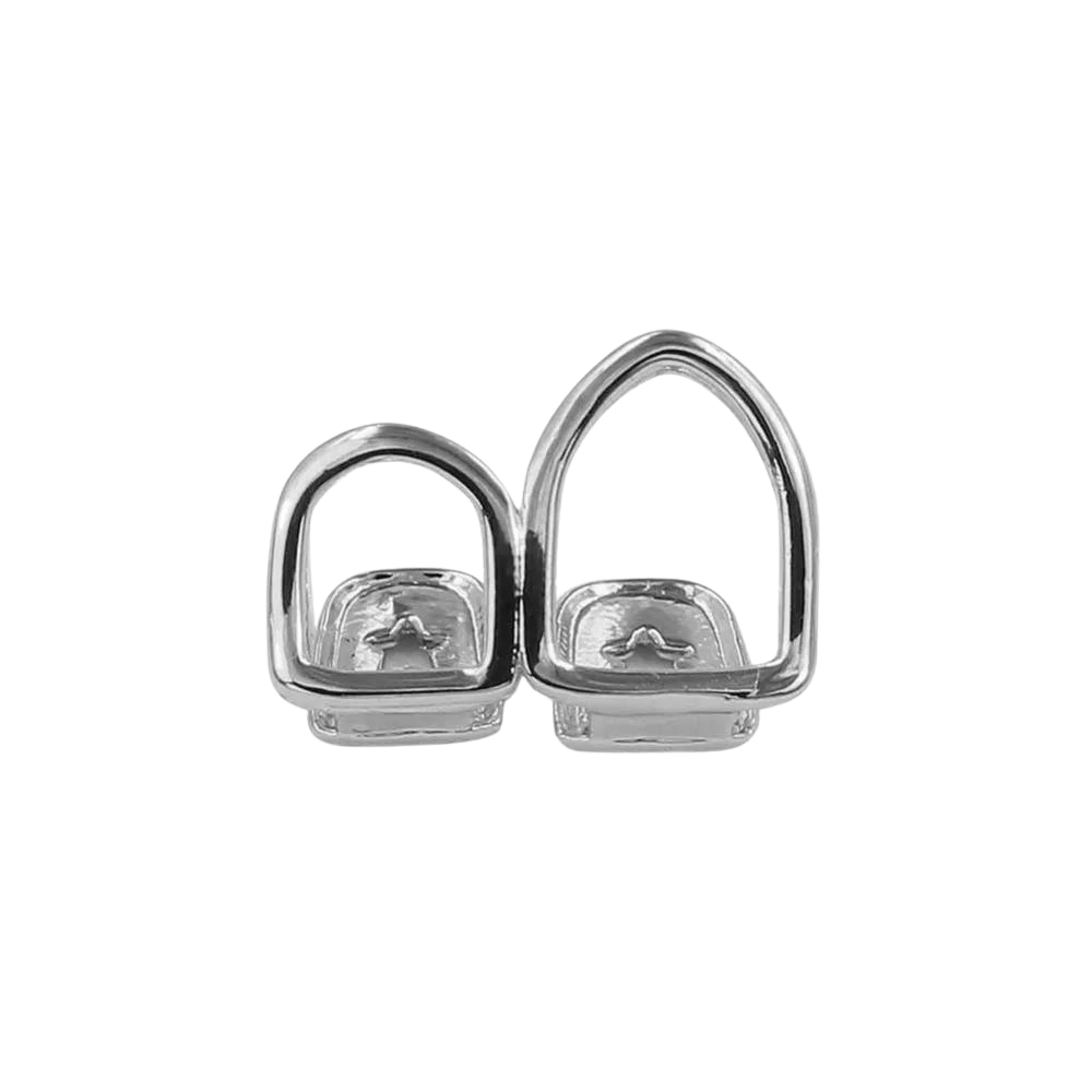 Silver Hollow Tooth Grillz | Urban Grillz 