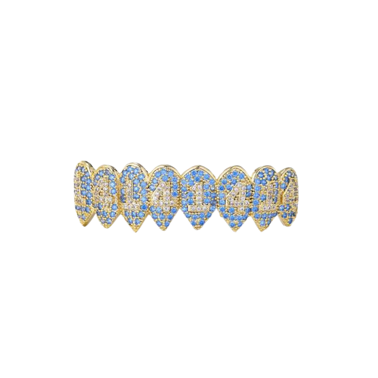 Blue Gold Grillz | Urban Grillz 