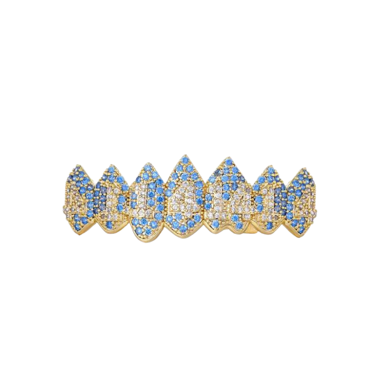 Blue Gold Grillz | Urban Grillz 