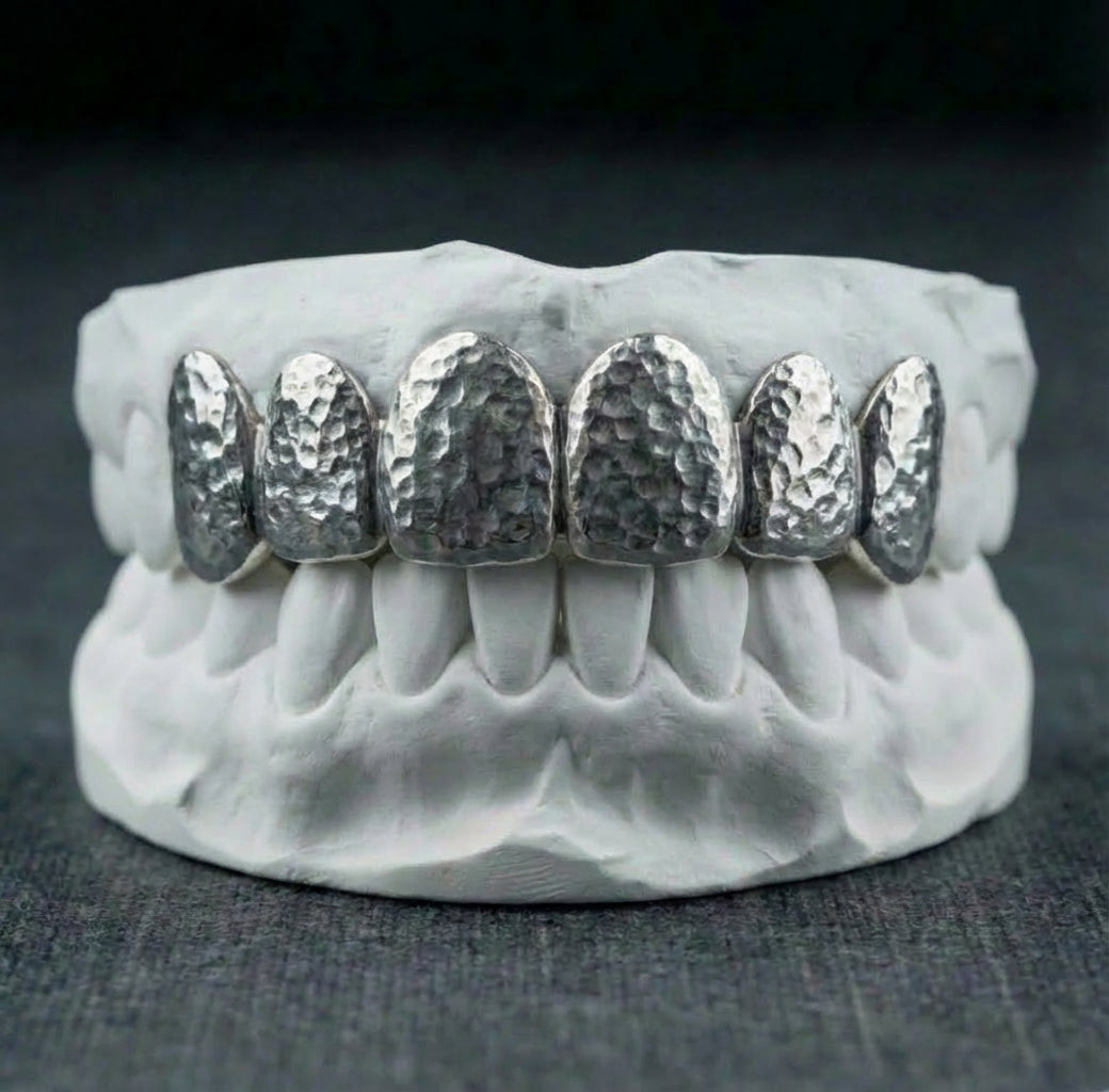 Grillz Texturé Complet 12 Dents sur Mesure