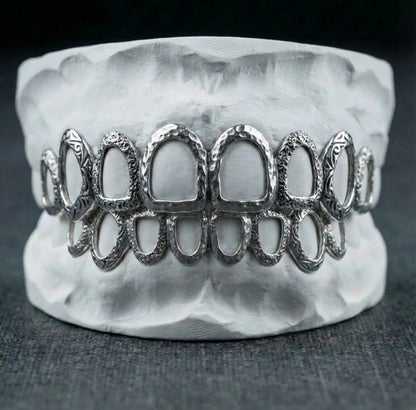 Grillz Texturé Complet 8/16 Dents sur Mesure