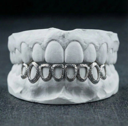 Grillz Texturé Complet 8/16 Dents sur Mesure