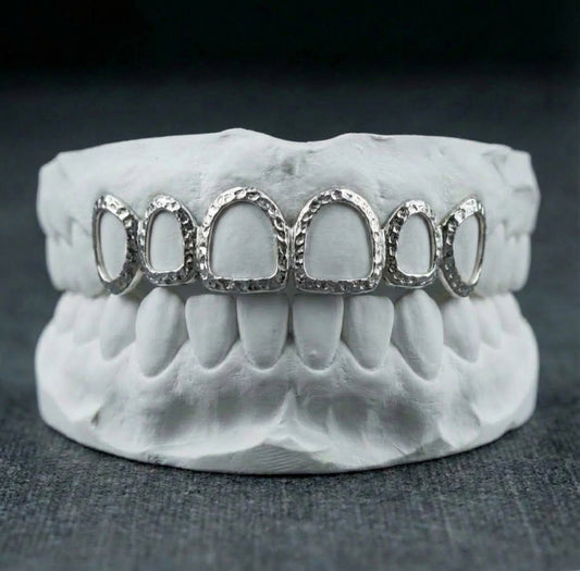 Grillz Texturé Complet 12 Dents sur Mesure