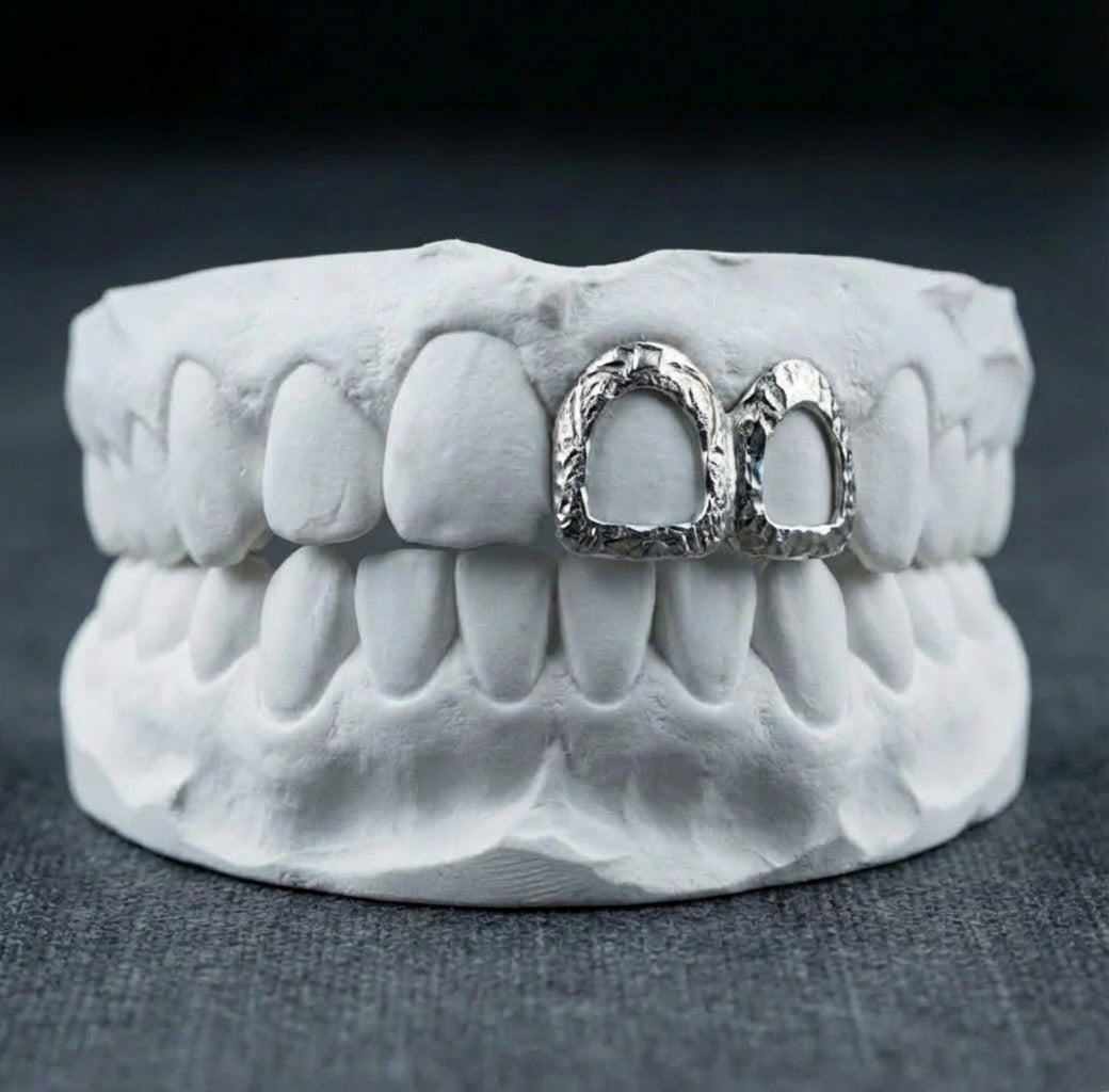 Grillz Dent avec Texture Sur Mesure